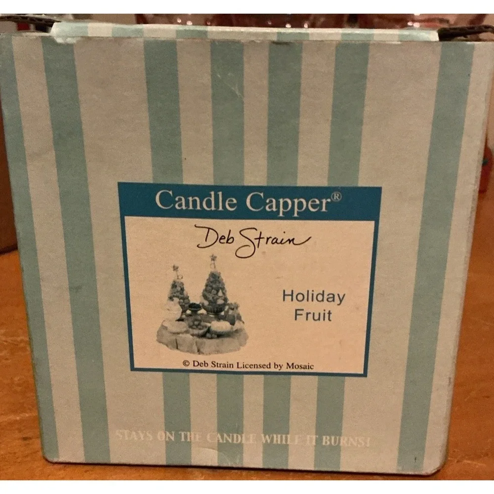 Candle‎ Cappers Candle Jar Topper Holiday Christmas Vintage Unique